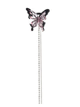 Black & Pink Butterfly Ear Cuff