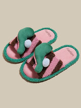 Fluffy Pink Indoor Slippers