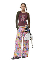 Colorful Butterfly Wide Pants