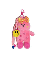 Pink Bunny Plush Keychain
