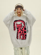 Pink Cat Knit Sweater