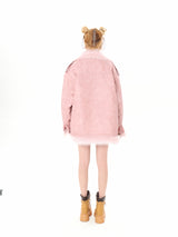 Pink Faux Fur Jacket