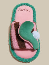 Fluffy Pink Indoor Slippers