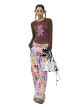 Colorful Butterfly Wide Pants