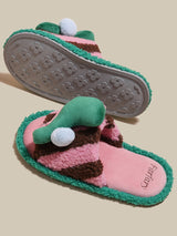 Fluffy Pink Indoor Slippers
