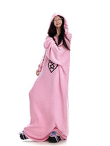 Oversized Knit Hoodie Dress