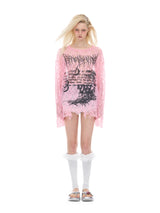 Lace Graphic Long Sleeve