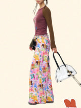 Colorful Butterfly Wide Pants
