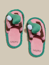 Fluffy Pink Indoor Slippers