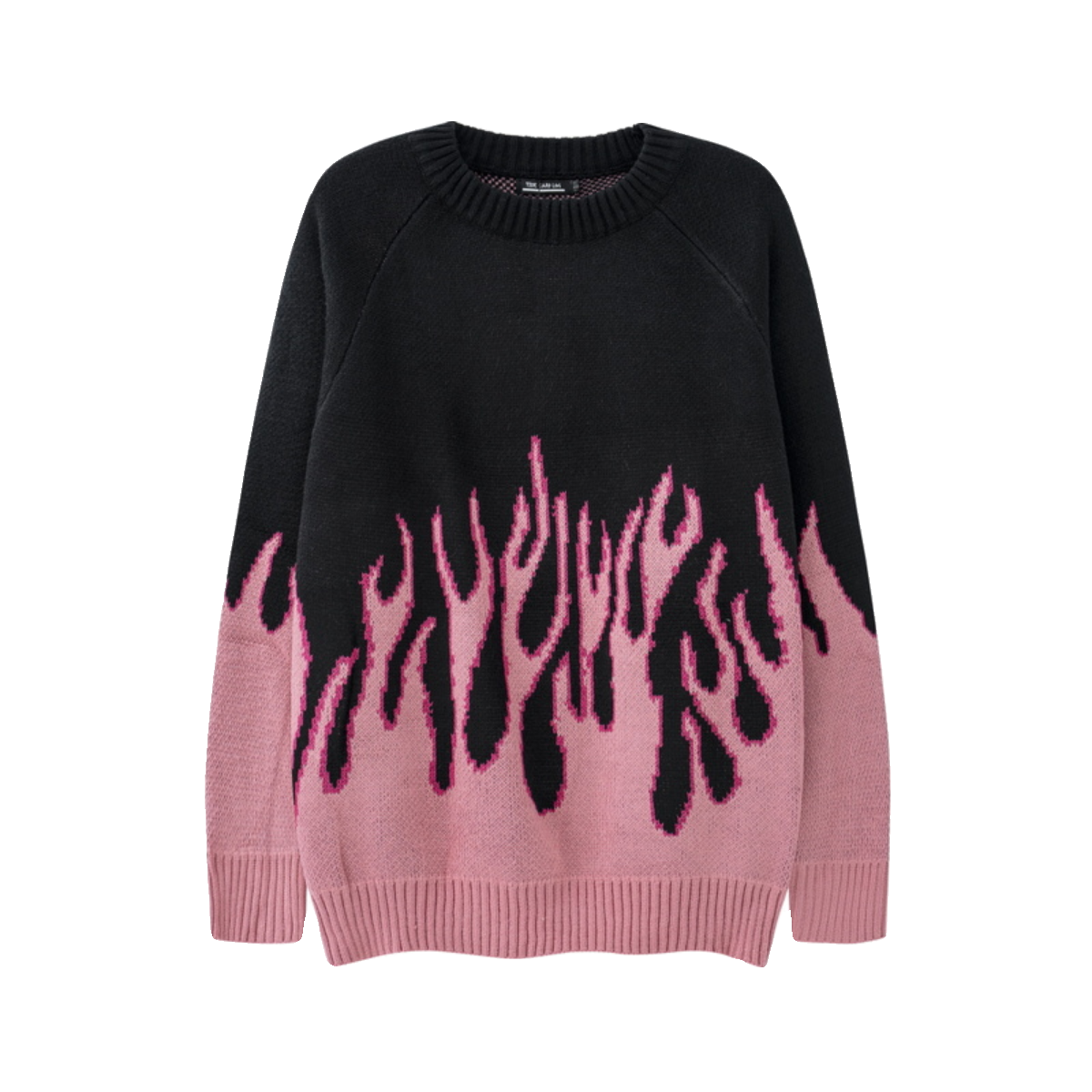 Pink Flame Oversized Sweater