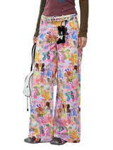 Colorful Butterfly Wide Pants