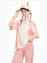 Cutout Colorblock T-Shirt
