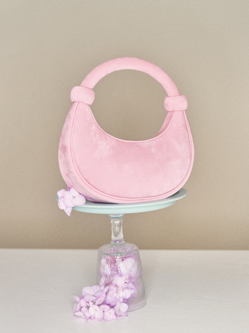 Blush Crescent Shoulder Crossbody Tote