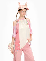 Cutout Colorblock T-Shirt