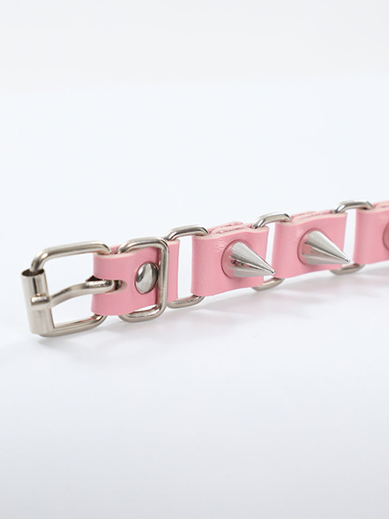 Pink Rebel Rivet Choker