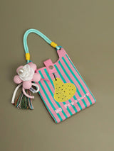 Peary Cute Striped Phone Bag