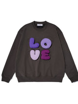 LOVE 3D Lettering Sweatshirt