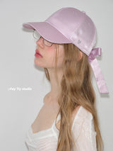 Satin Ribbon Baseball Cap