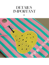 Peary Cute Striped Phone Bag