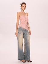 Sheer Choker Tube Top