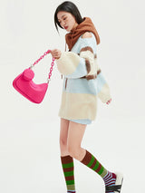 Pink Convertible Shoulder Bag