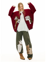 Dalmatian Pony Wide Cardigan