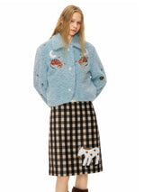 Sky Blue Astro Fur Jacket