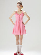 Frill Trim Mini Dress