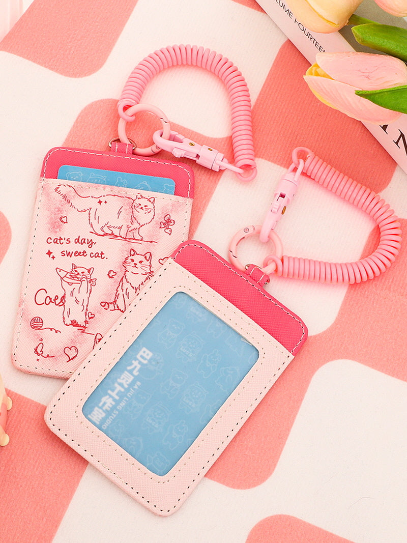 Cute Pink Card Holder