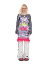 Gradient Apron Skirt