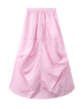 Candy Pink Parachute Maxi Skirt