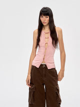Ring Buckle Ribbed Tank