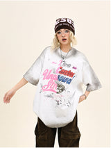 Ink Splash Pink Lettering Tee