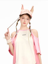 Cutout Colorblock T-Shirt