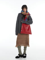 Red Square Shoulder Tote