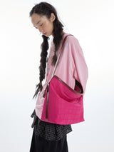 Pink Check Shoulder Bag