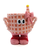 Pink Delight Checkered Storage Basket