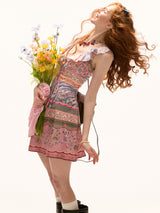 Floral Print Mini Dress