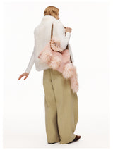 3D Cat Fur Shoulder Bag