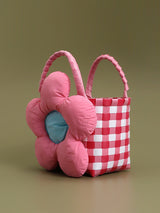 Pink Bloom Woven Tote