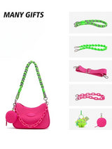 Pink Convertible Shoulder Bag