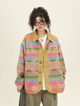Colorful Ethnic Shirt Jacket