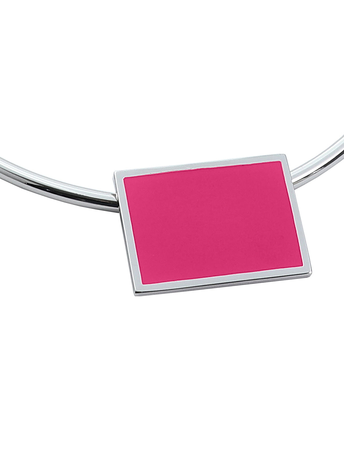 Pink Square Pendant Choker