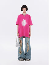 Hot Pink Mystic Cat Tee