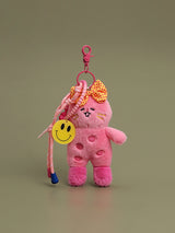 Pink Bunny Plush Keychain