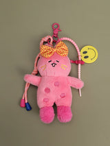 Pink Bunny Plush Keychain