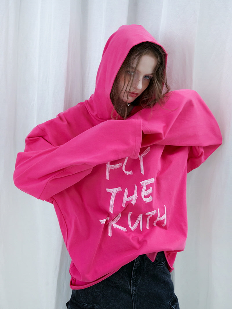Pink Boxy Hoodie
