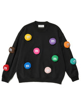 M&M Patch Black Sweatshirt