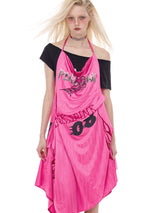 Pink Drape Long Dress