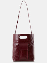 Deep Red Square-Cut Tote Bag